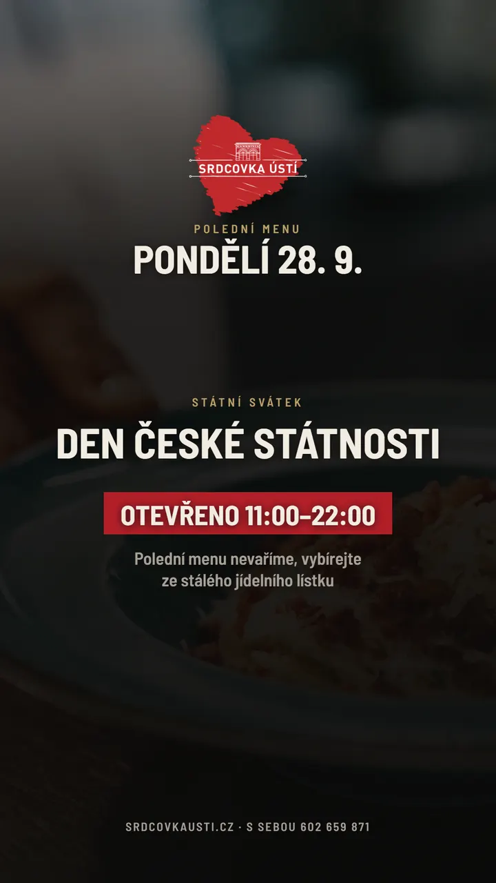 Sváteční story – Den české státnosti, otevřeno 11:00–22:00